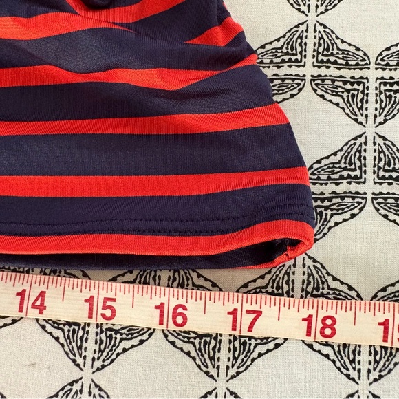 NWOT MICHAEL KORS Red and Navy Ruched Swim Top size L - Picture 12 of 12